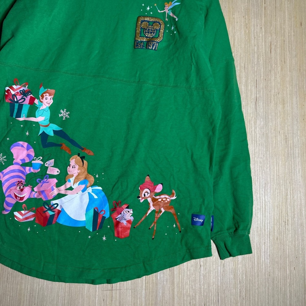 Walt Disney World Long Sleeve T-Shirt Mens Small Green Spirit Jersey Graphic - Picture 6 of 14